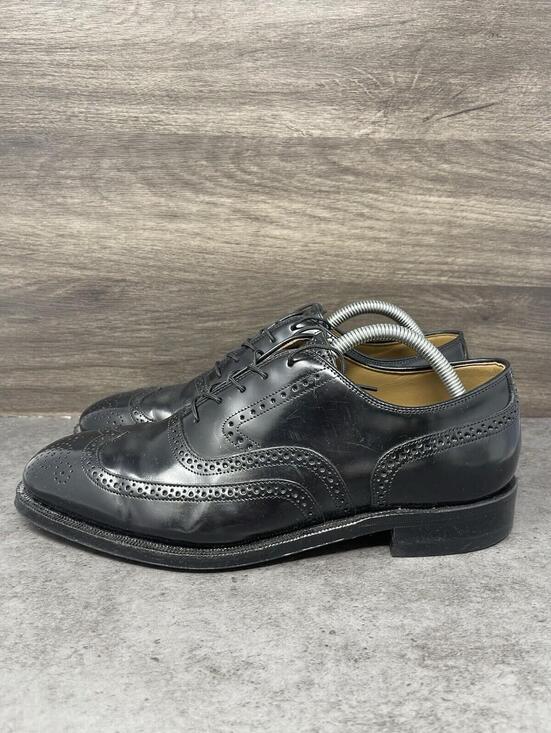 johnston murphy dress shoes & Melton Classic Cap Toe Oxford Black Brushed Veal 6 D (M) Built from premium leather with sharp attention to detail Johnston & Murphy Everett Moc